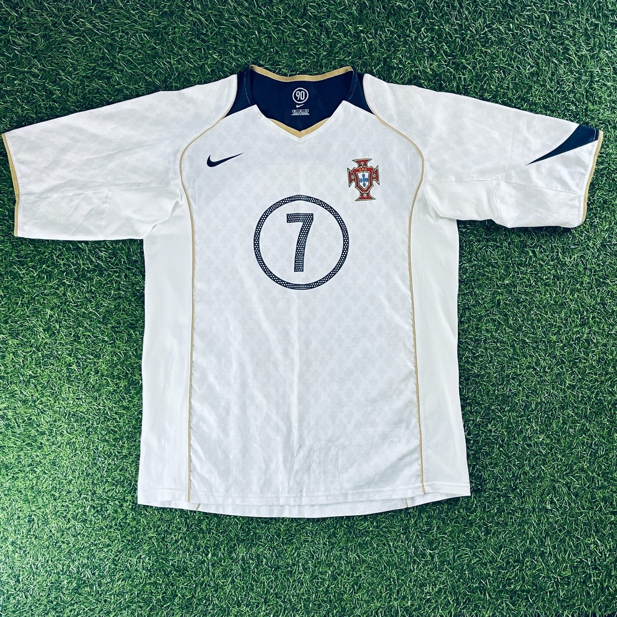 Luis Figo 2004 Portugal Official Away Jersey Shirt Kit – US M