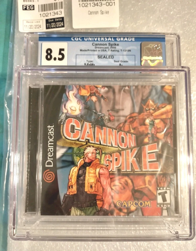 CGC 8.5 A+ Cannon Spike Sega Dreamcast GRADED NEW, SEALED Y-FOLD / Y FOLD CAPCOM - Image 2 of 4