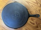 VINTAGE GRISWOLD CAST IRON IRON SKILLET No # 9 710 B LARGE LOGO