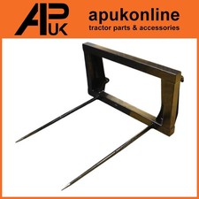 Tractor Bale Frame M22 x 1100mm Conus 1 Tines Spike Quick Euro Brackets Loader