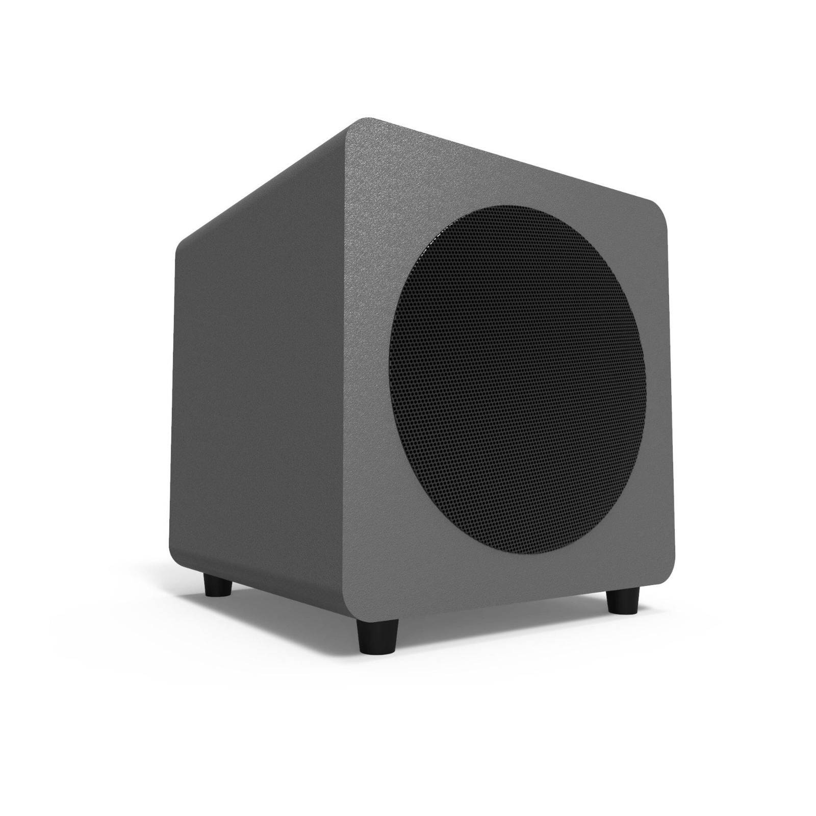 Kanto Audio Sub8 Subwoofer - Grey Active Powered Sub Compact Cube 150w