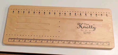 The Knotty do-it-all Beading Jewellery Making DIY Wooden "BOARD" ONLY 8x20"
