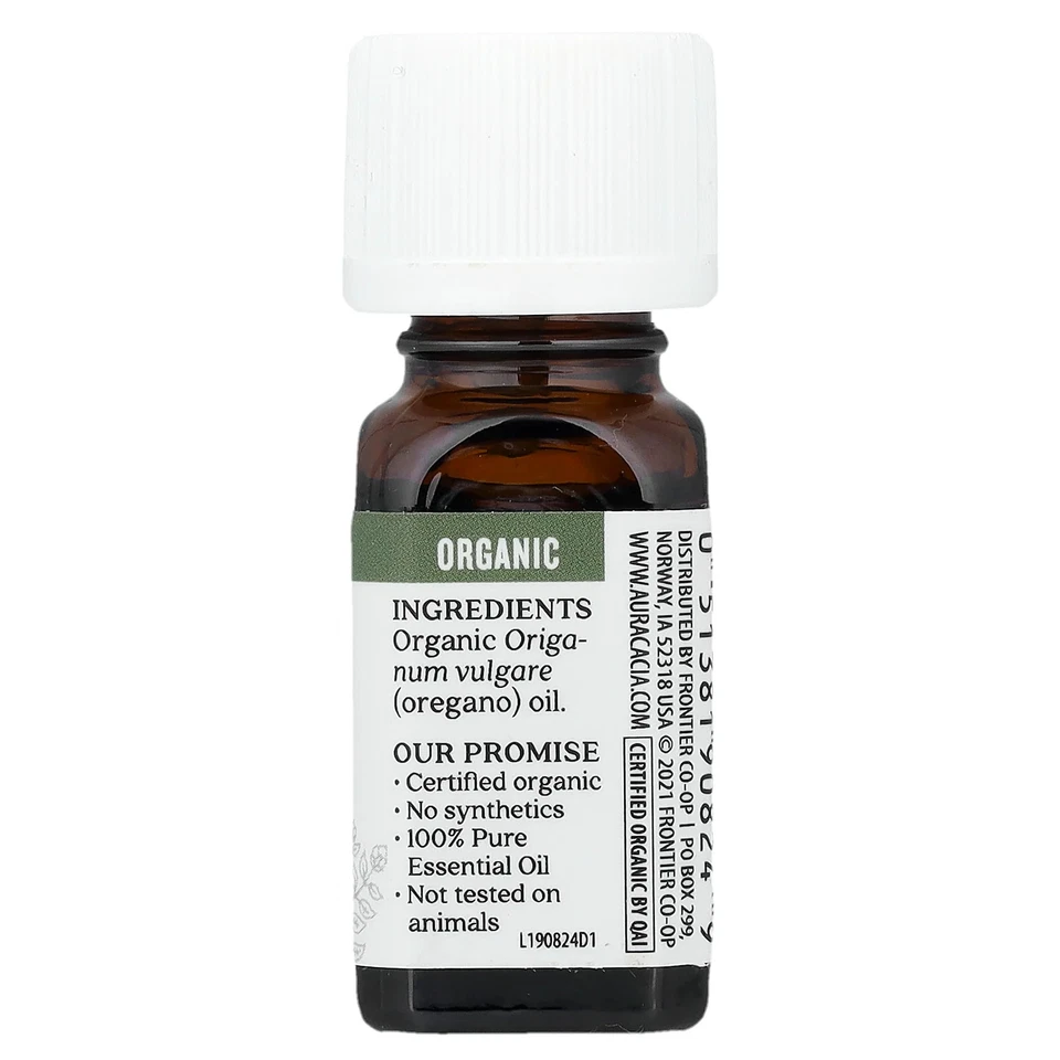 Orégano orgânico Aura Cacia 25 fl oz 7 4 ml orgânico - Imagem 2 de 2
