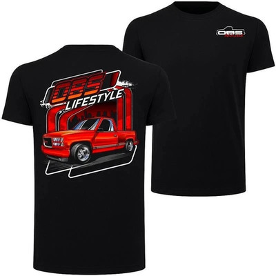 OBS Lifestyle T-Shirt   Red Square Body Chevy Truck