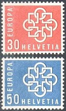 Timbres Europa CEPT Suisse 630/631 ** - 85339FU