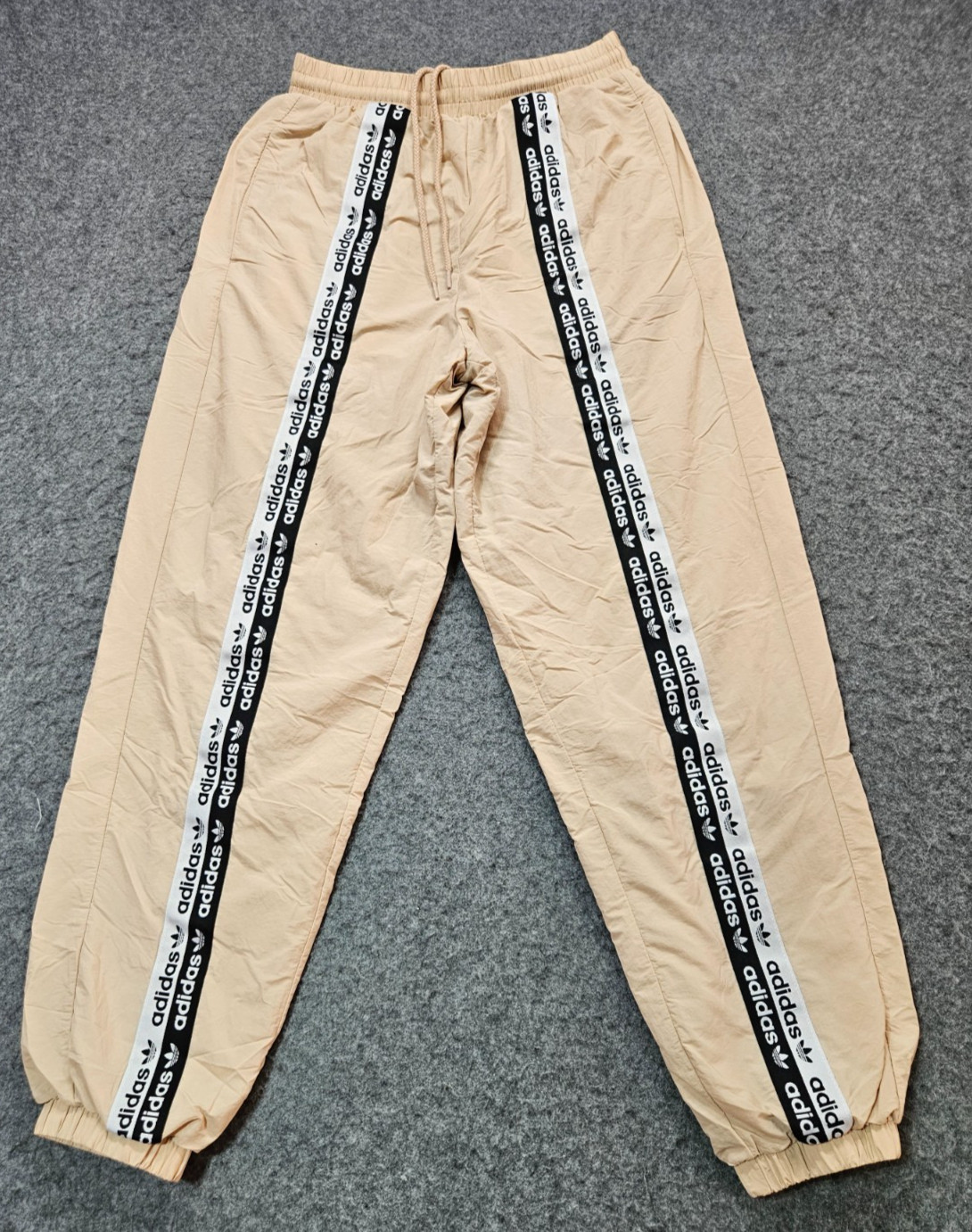 adidas beige drawstring athletic/track pants wome… - image 1