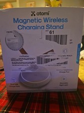 Atomi AT2519-QI2-CHARGE STAND Qi2 Magnetic Wireless Charging Stand, White