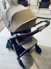 Silver Cross Dune Pushchair Pram Stone Beige Leather With Accessories