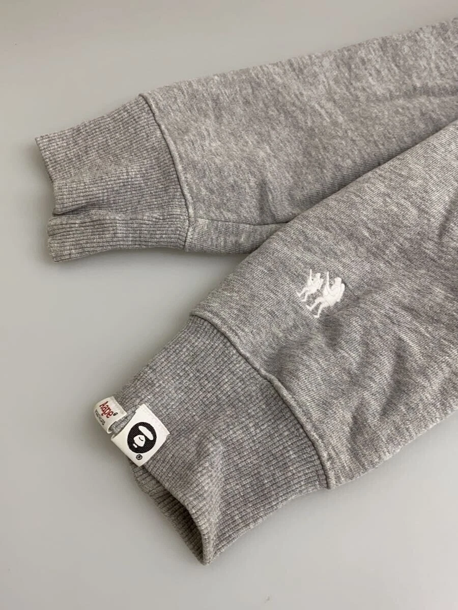 A BATHING APE (BAPE) Felpa con cappuccio AAPE BY A BATHING APE grigia M usata