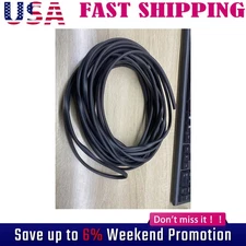 32ft U Shape Black Rubber Seal Car Door Edge Guard Molding Trim Protectors Strip