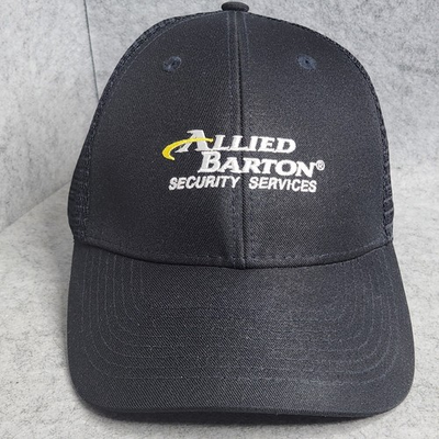 #ad #ad Allied Barton Security Services Trucker Hat Black Mesh Snapback Cap $16.95