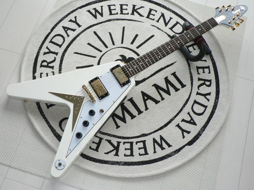 Epiphone Flying V1958 Korina White Gibson Pu 2011 Hc