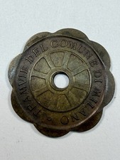 Milan Italy 1920 Tram Token Gem!           t09