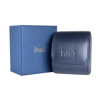 Piaget Uhrenetui Reiseetui Etui Umkarton Dunkelblau service travel case pouch
