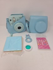 FujiFilm Instax Mini 9 Ice Blue Instant Film Camera Bundle w/ Accessories Film