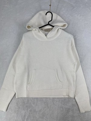 Cabi Hoodie Medium White Summertime Knit 2025 Style #6775 SOLD OUT - Main Image