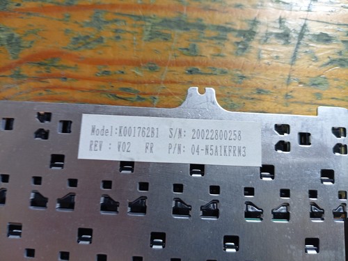Clavier FR K001762B1 FR Rev: V02 (04-N5A1KFRN3) AZERTY Original PC Asus L2000 - Picture 3 of 5