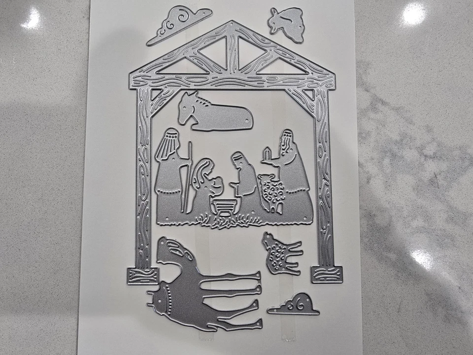Stampin' UP! "NIGHT DIVINE Dies" NEW UNUSED NATIVITY SCENE - DIES ONLY - Image 2 of 2