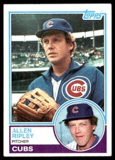 Allen Ripley 1983 Topps #73 Chicago Cubs MLB READ FREE SHIPPING AutographDen