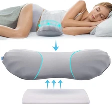 Adjustable Lumbar Support Pillow for Sleeping Memory Foam