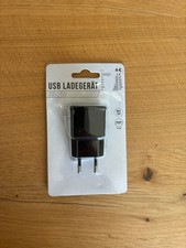 Neu: USB-Ladegerät Adapter Schwarz 100-240V