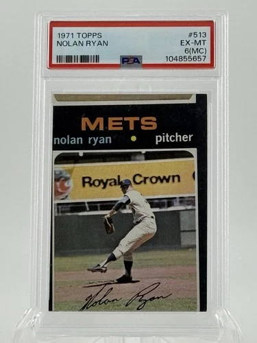 1971 Topps Nolan Ryan #513 PS (miscut /error card)
