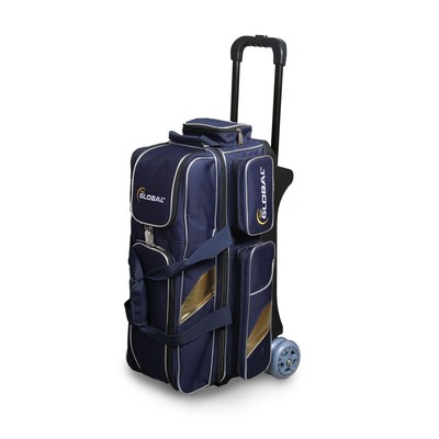 900 Global 3-Ball Deluxe Bowling Ball Roller Blue Gold