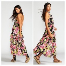 Beautiful Free People Maxi Long Dress In Full Bloom Floral Size Small $300 New