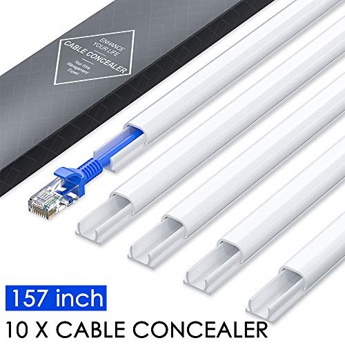 Mini Wire Hider Wall 157in Cable Cover Pvc Concealer Channel Cord Ship