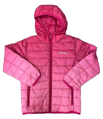 Eddie Bauer Girl's Primaloft Puffer Jacket With Hood Pink | eBay Eddie Bauer Girl's Primaloft Puffer Jacket With Hood Pink | eBay