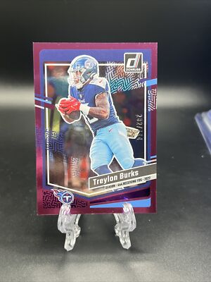 2023 Donruss TREYLON BURKS /444 Purple Season Stat Line Variation #291 TITANS*