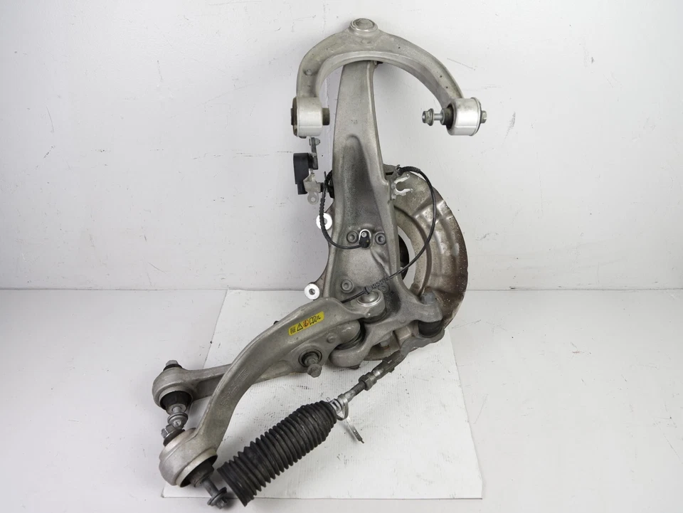 11-16 BMW F10 RWD FRONT LEFT DRIVER SPINDLE KNUCKLE HUB BEARING W/ CONTROL ARMS - Image 2 of 4