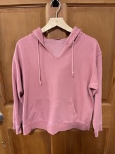 John Galt Brandy Melville Pink Cropped Pullover Fleece Hoodie One Size OS
