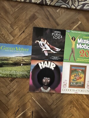5 x 12'' Vinyl LP's All Listed Hair, Goddess of Fortune etc.