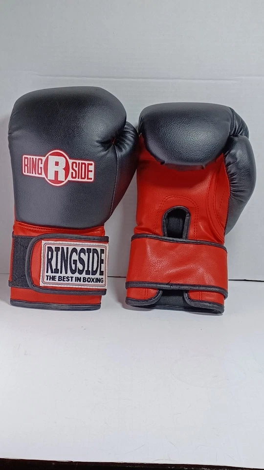 Ringside Boxing 12 OZ negro y rojo lo mejor en boxeo Foto 4 de 4