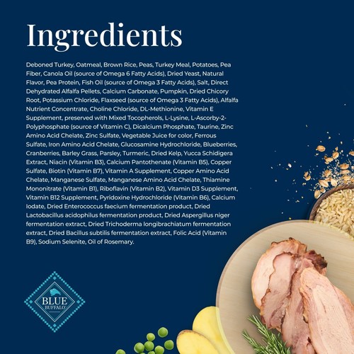 Blue Buffalo Basics Adult Dry Dog Food, Limited Ingredient Diet, Turkey, 11 lbs - Picture 5 of 9