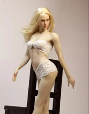 UANDD 1:6 OB Female Figure Body Pale Skin Small Breast Flexible Fit 12'' OB Head