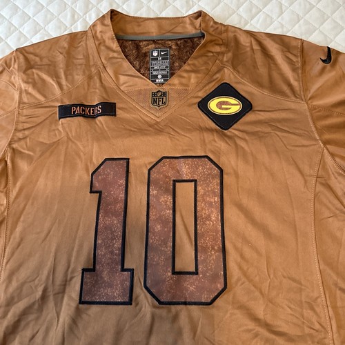 Jordan Love Jersey Salute To Service Green Bay Packers medium Camo Stitched Mens - Picture 6 of 6