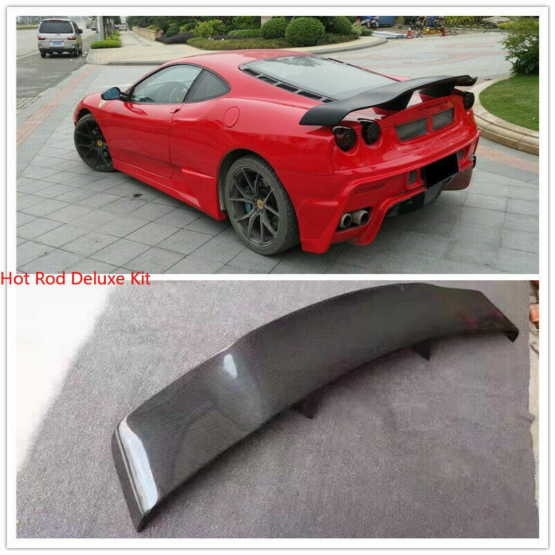 Carbon Fiber Rear Trunk Spoiler Wing Fits For Ferrari F430 2004