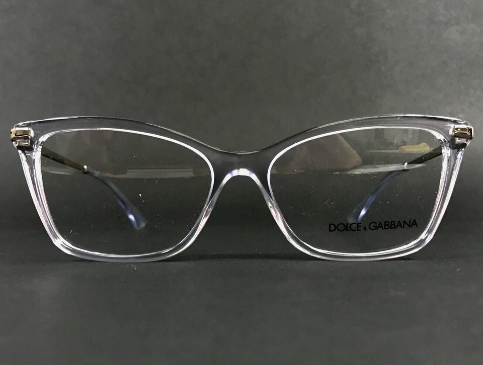 Dolce & Gabbana Eyeglasses Frames DG3393 3133 Clear Silver Cat Eye 56-16-145 - Image 2 of 4
