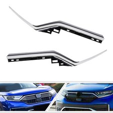 Chrome Front Grille Headlight Strip Trim Molding For Honda CR-V CRV 2020-2022