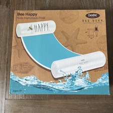 Rae Dunn Outdoor Collection BEE HAPPY kids hammock float Coconut 43  x23  SEALED