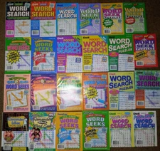 Lot of 8 New Penny Press Dell Word Search Puzzle Books Word Seek Random Mix