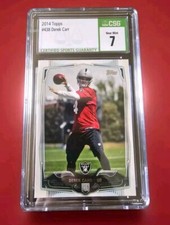 2014 Topps #438 Derek Carr  RC Oakland Raiders Graded