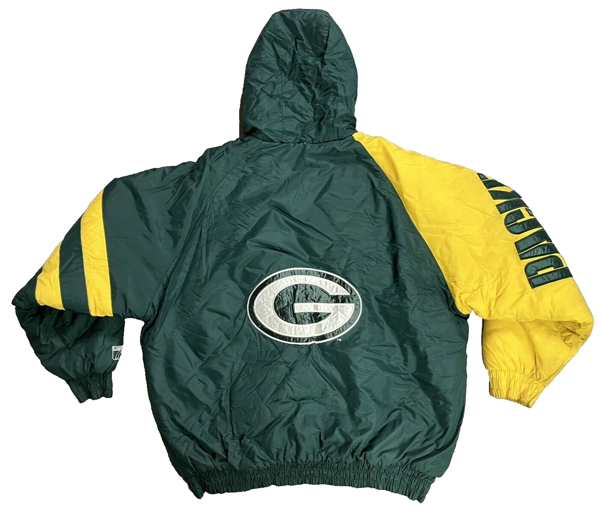 Green Bay Packers Logo 7 Game Day Hooded Jacket Mens XL Full Zip