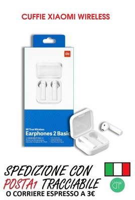 CUFFIE XIAOMI MI TRUE WIRELESS EARPHONES 2 BASIC BIANCO BLUETOOTH BHR4089GL  | eBay