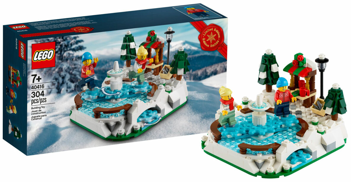 mi LEGO Holiday - Rare Exclusive - 40416 Ice Skating Rink - New | eBay