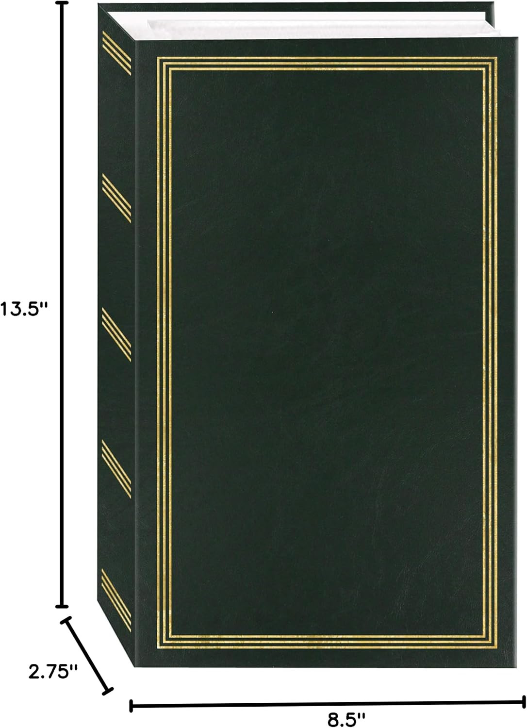3-Ring Photo Album 504 Pockets Hold 4X6 Photos, Hunter Green