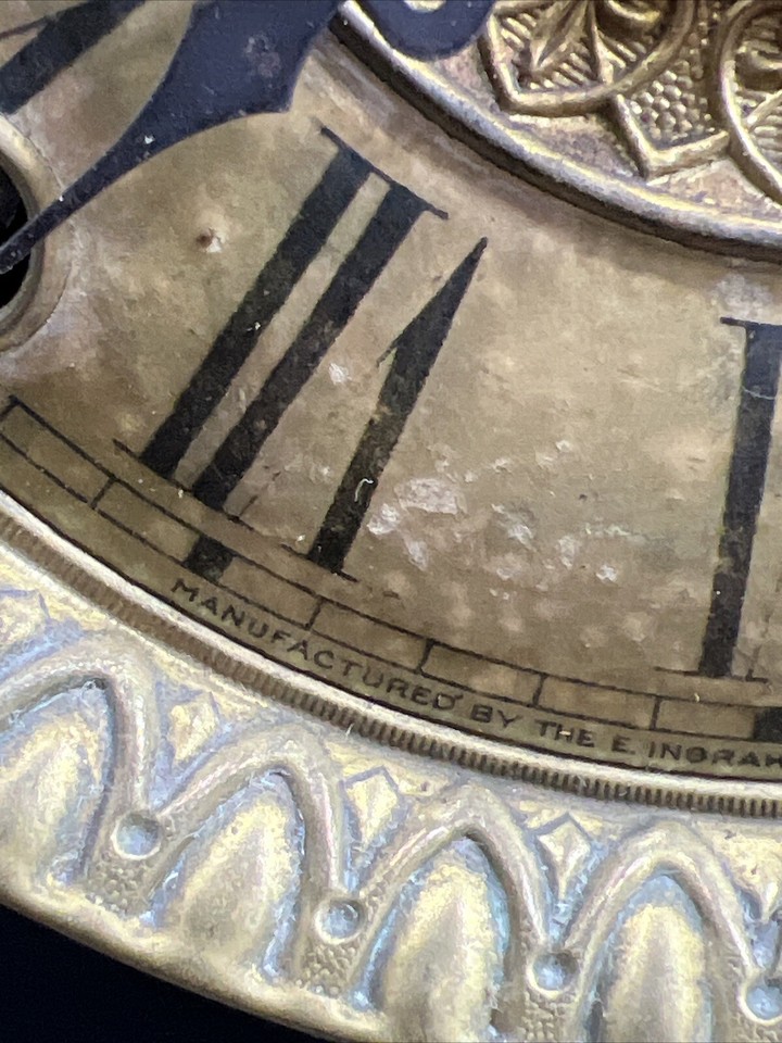Antique Ingraham Mantel Clock Bristol USA , For Repair / Parts