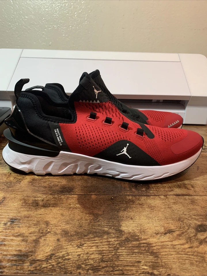 Nike Air Jordan React Havoc Para hombres 8.5-Rojo Blanco Negro Zapato AR8815-600 Foto 3 de 4